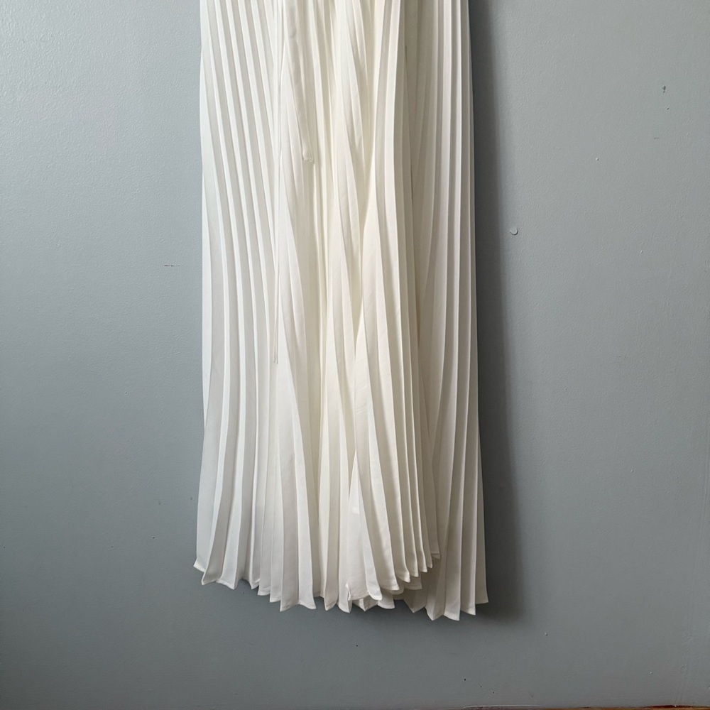 Proenza Schouler White Label Broomstick Pleated Tank Dress In Off White - Picture 7 of 11